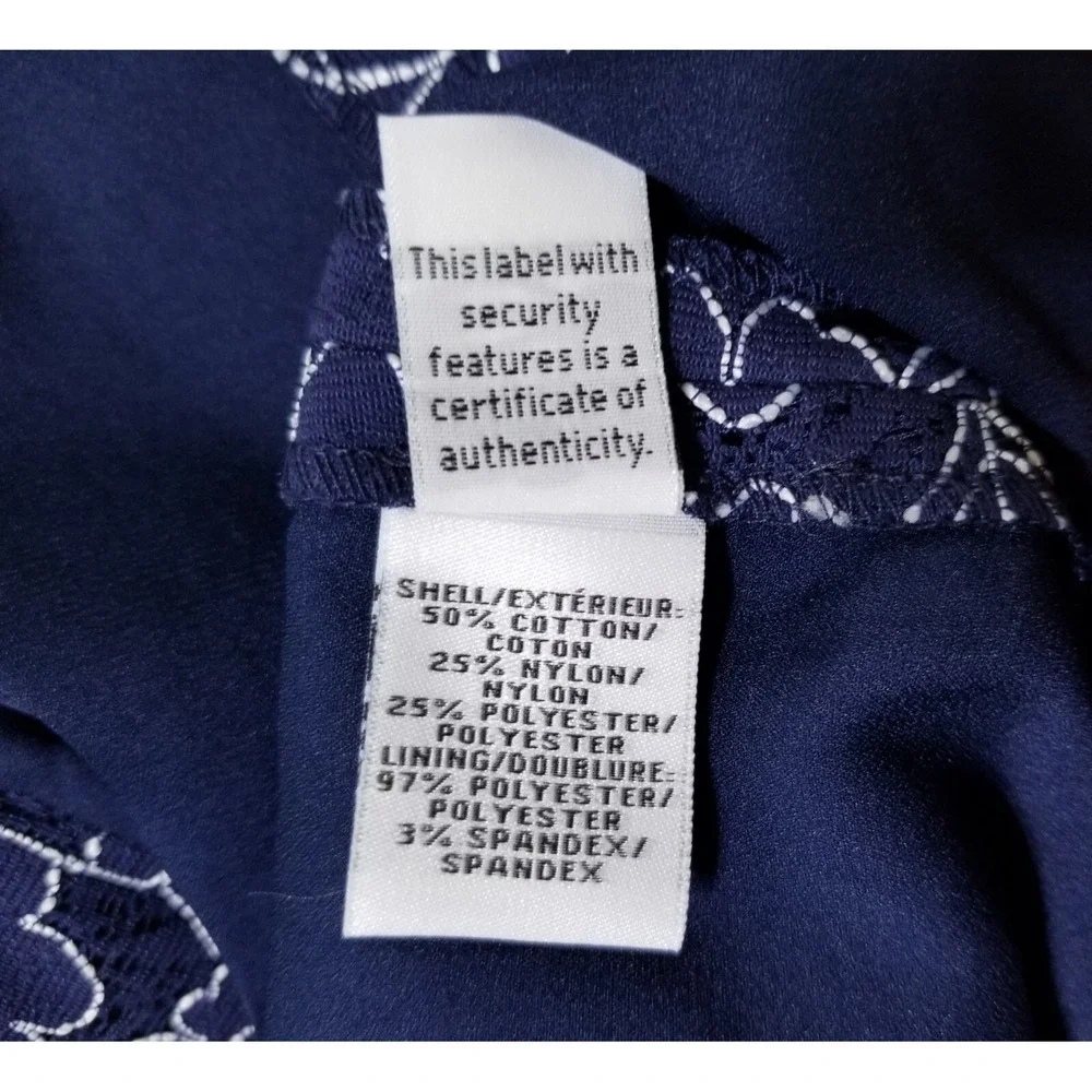 DVF Scotia Corded Lace Pencil Skirt Midnight Navy White NWT 0 2 4 $248